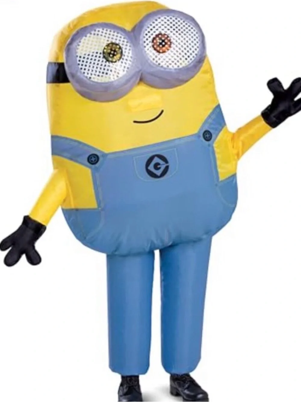 Kids Inflatable Minion Costume Blow Up Jumpsuit with Fan,Halloween